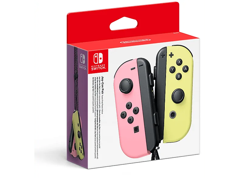 Controller Nintendo Joy-Con Coppia Rosa Pastello e Giallo