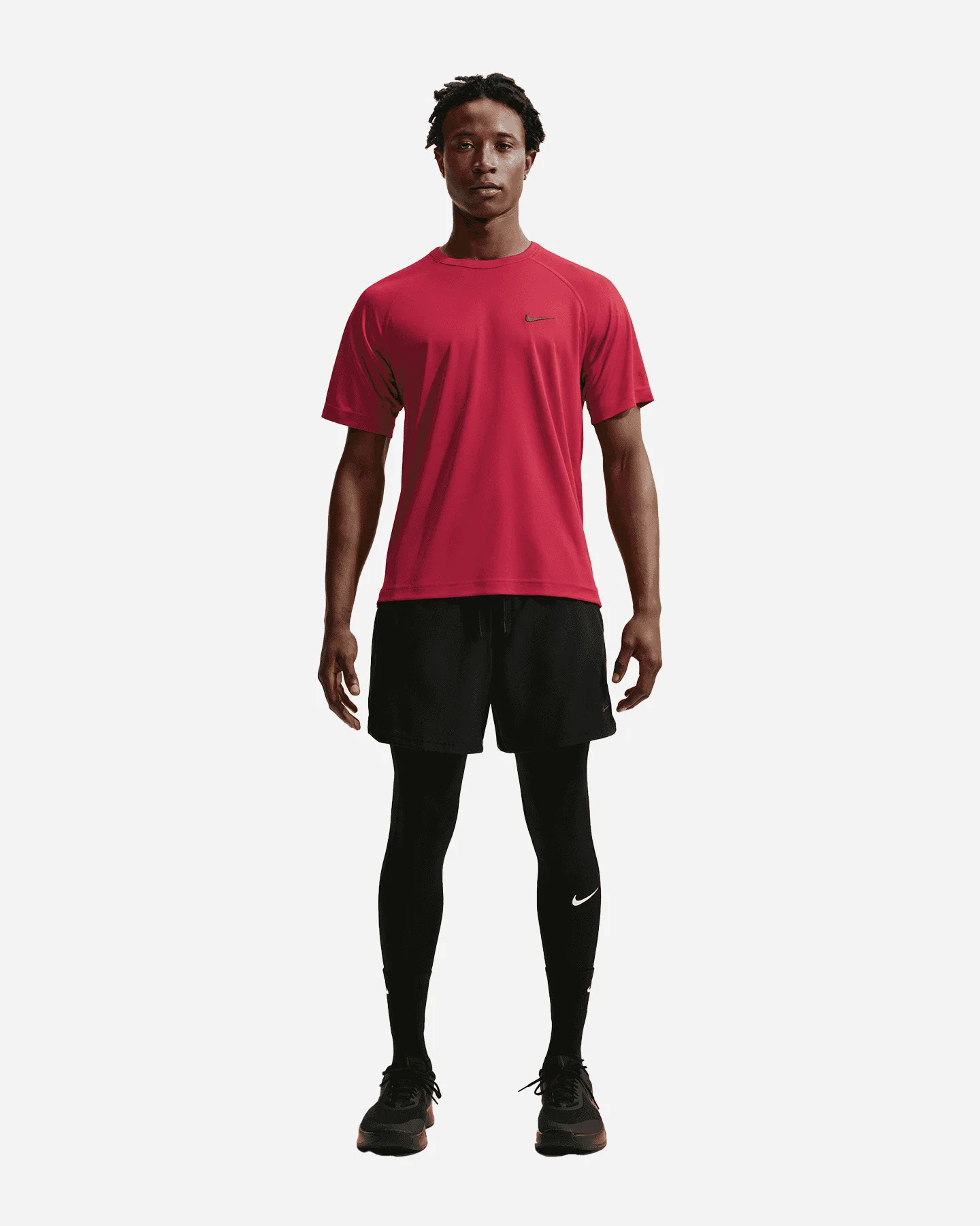 Nike Dri Fit Hyverse Small Logo - T - shirt Training - Uomo - vista 2