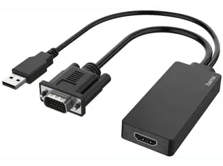 HAMA Cavetto adattatore VGA+USB a HDMI