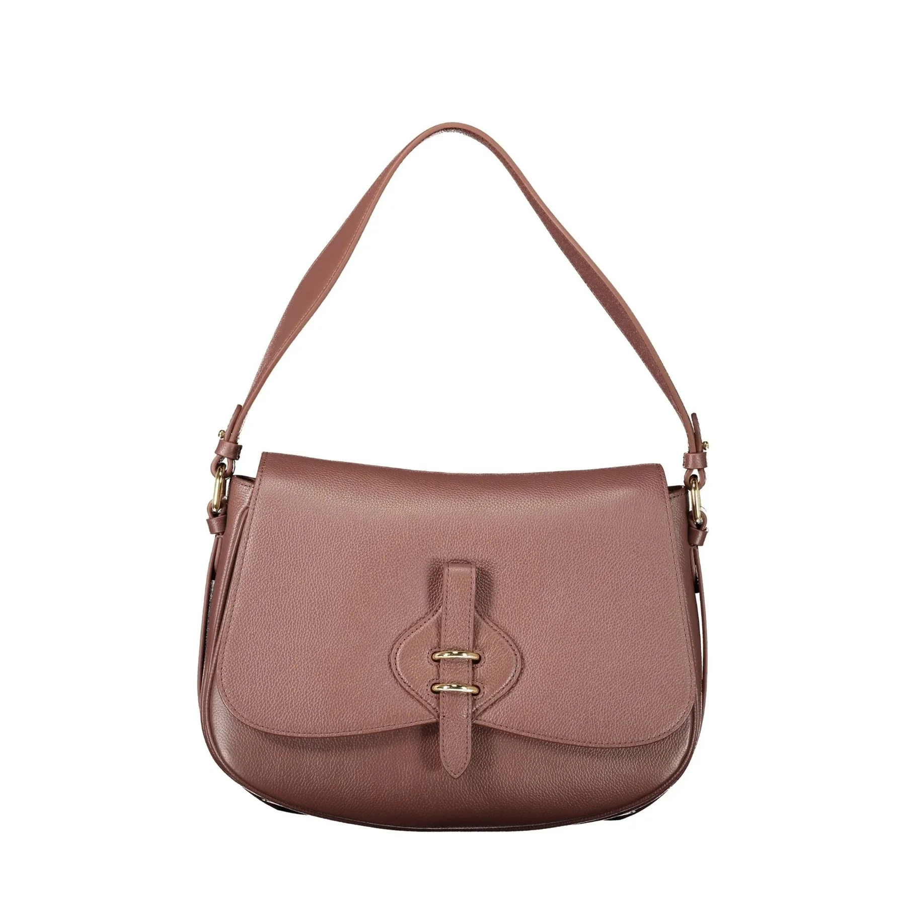 Coccinelle Borsa a Spalla Pelle Donna Marrone Logo