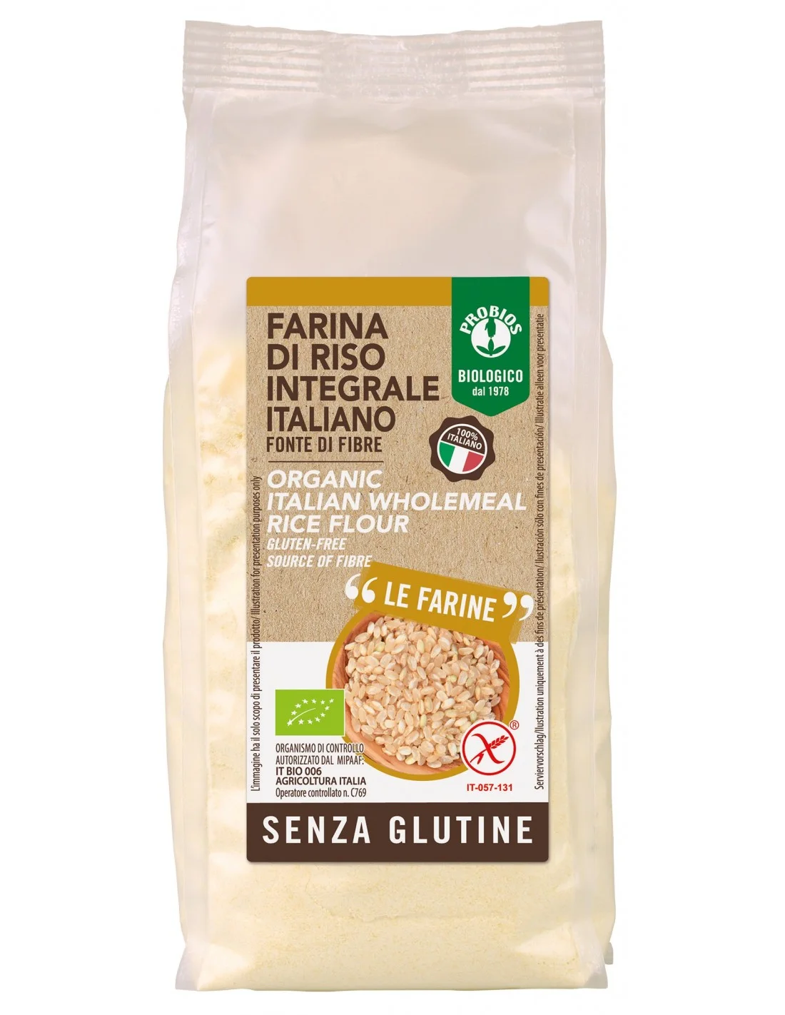Farina di riso integrale Probios