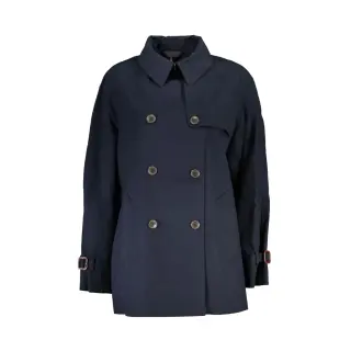 Trench Donna Blu con Logo Tommy Hilfiger