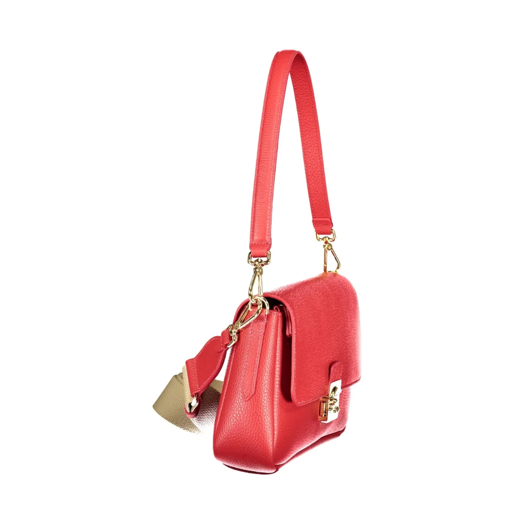 Coccinelle Borsa a Tracolla Pelle Donna Rossa Logo - vista 6