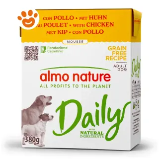 Almo Nature Dog Daily Grain Free Tetra Recart Mousse Con Pollo