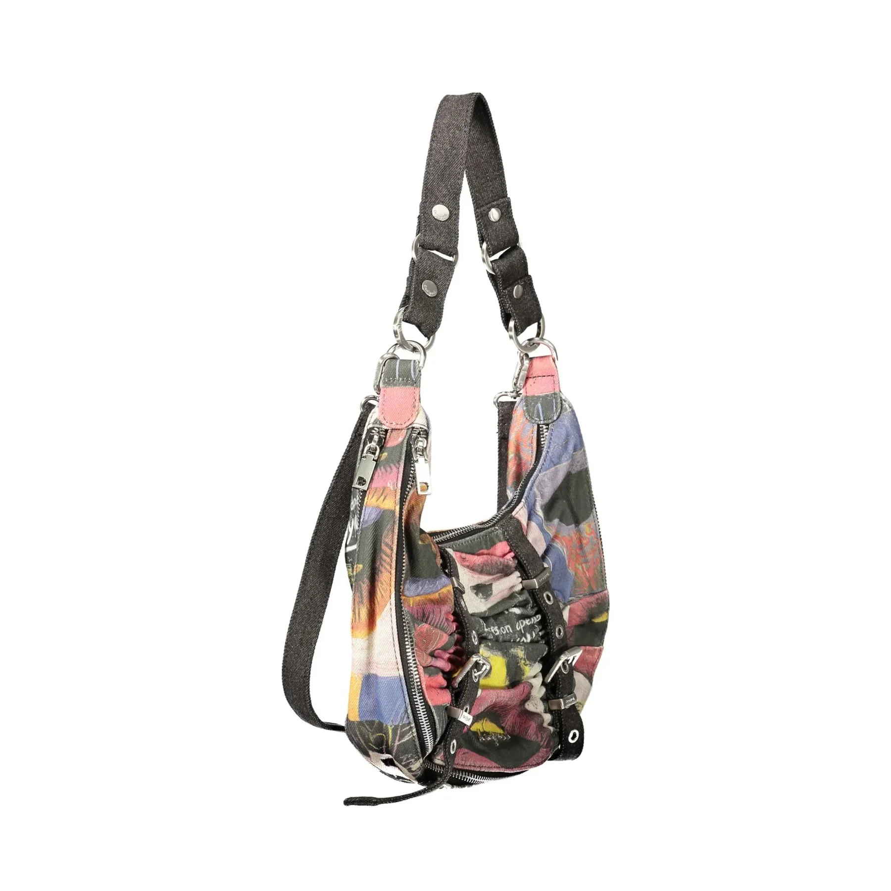 Desigual Borsa a Spalla Donna Stampa Logo - vista 3