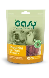 Oasy Dog Snack Involtini con Filetto di Anatra