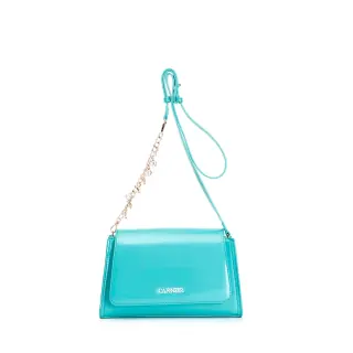 Tracollina effetto vernice con catena e logo charms