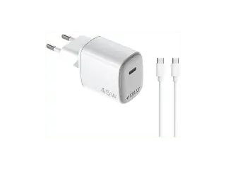 Celly Caricabatterie GAN a muro 45W con cavo