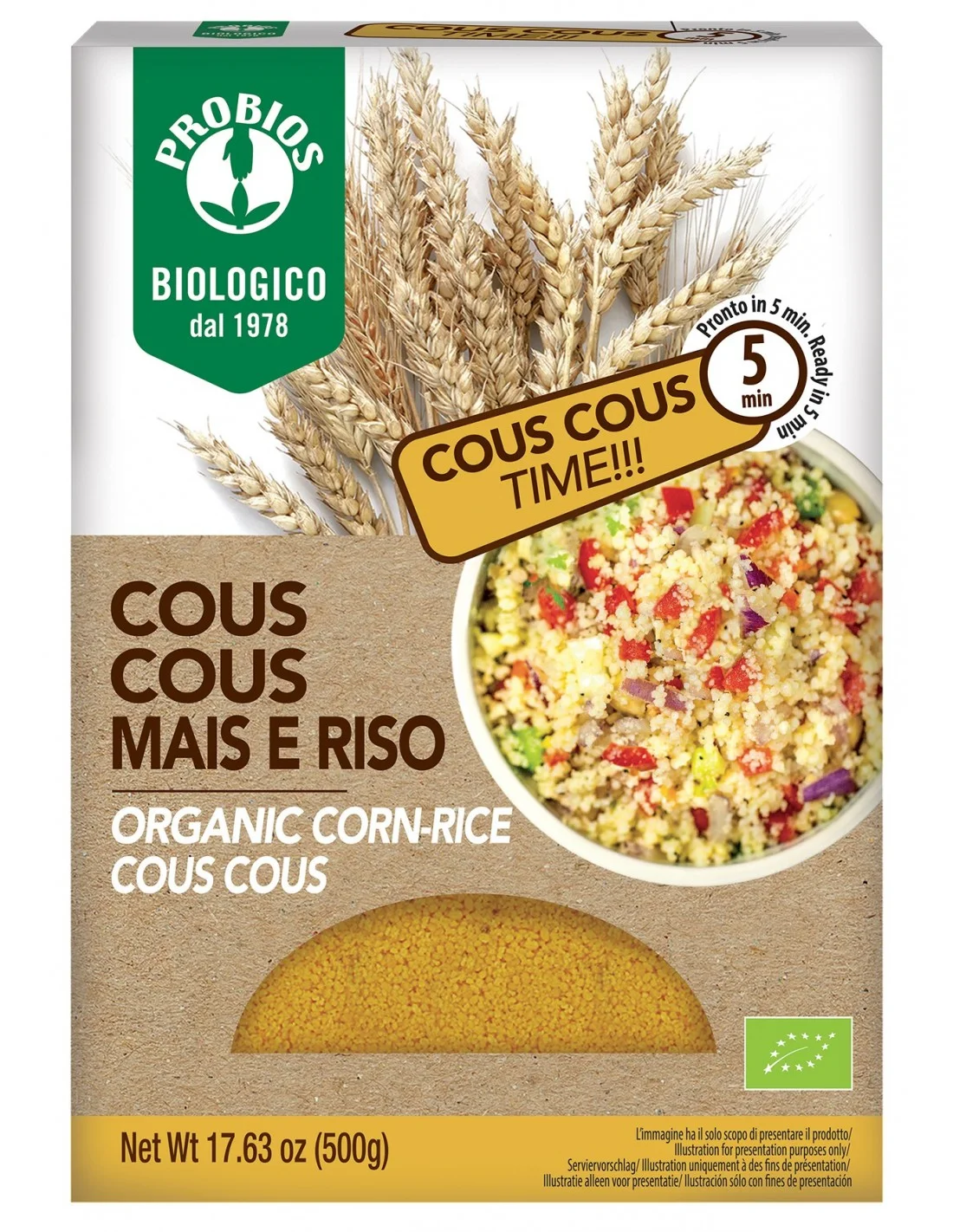 Cous mais e riso
