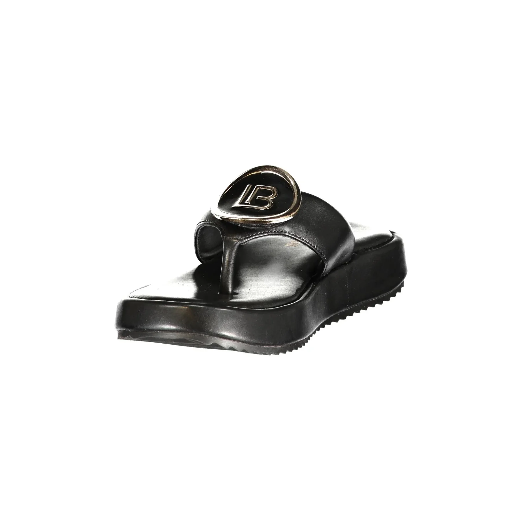 Sandali Infradito Laura Biagiotti Donna Nero con Logo - vista 2