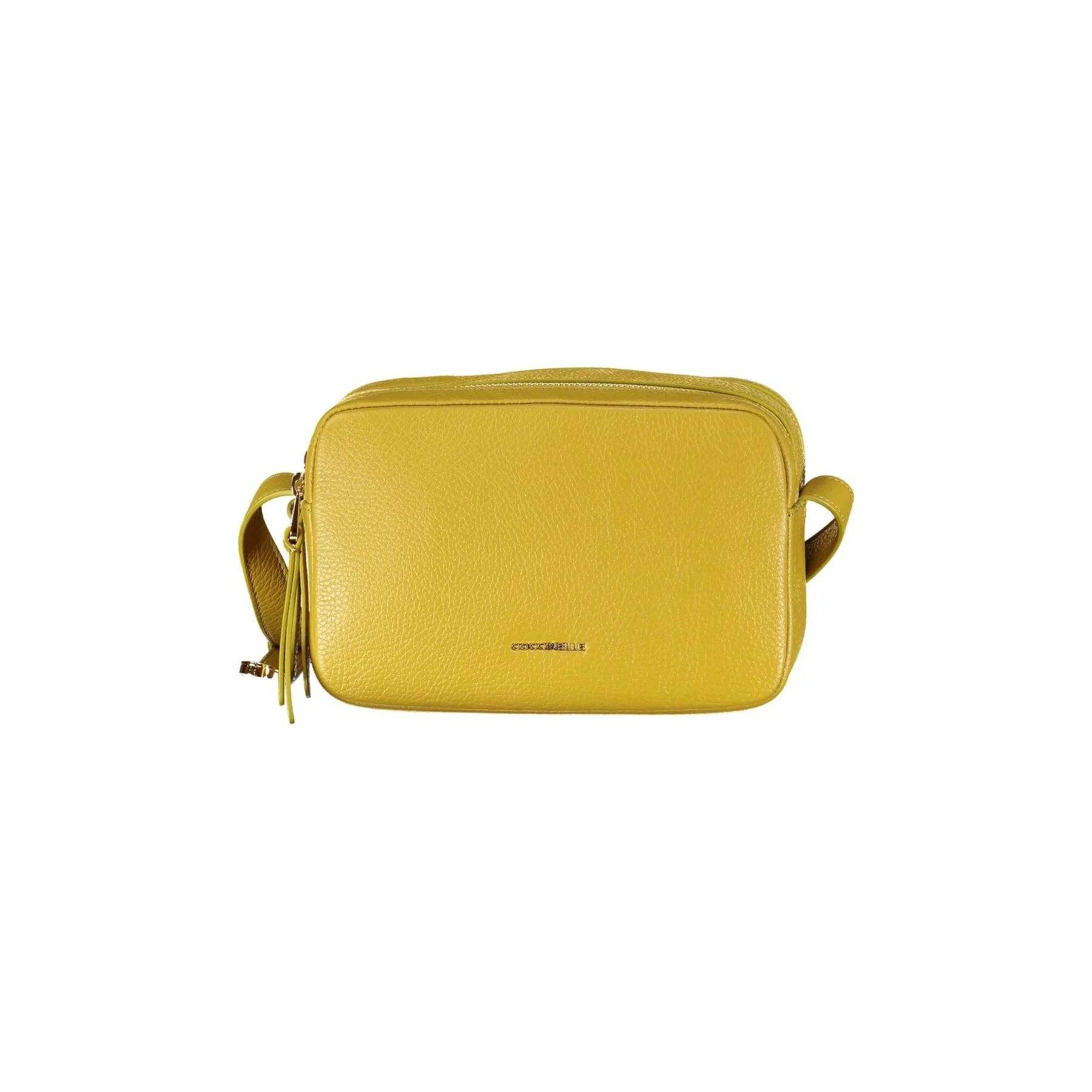 Coccinelle Borsa a Tracolla Pelle Donna Gialla Logo