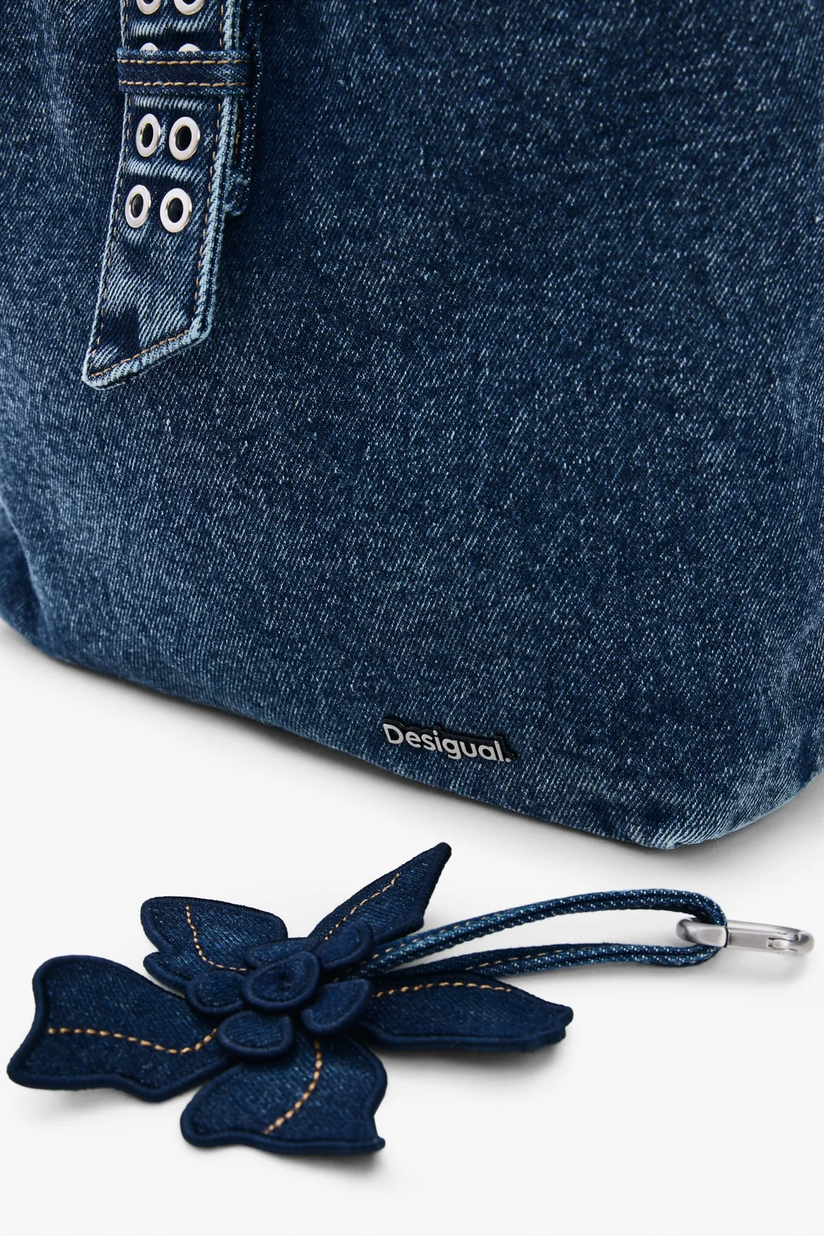 Desigual Zaino Donna Blu Logo - vista 4