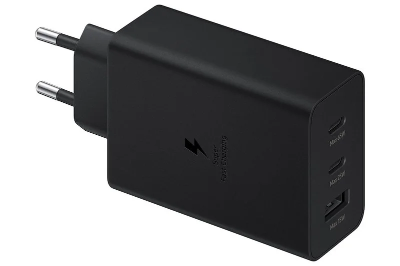 Samsung Carica Batterie 65W Power Adapter Trio EP-T6530NBEGEU