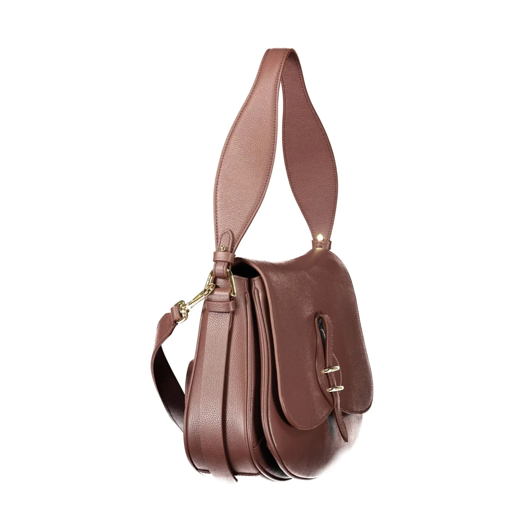 Coccinelle Borsa a Spalla Pelle Donna Marrone Logo - vista 2
