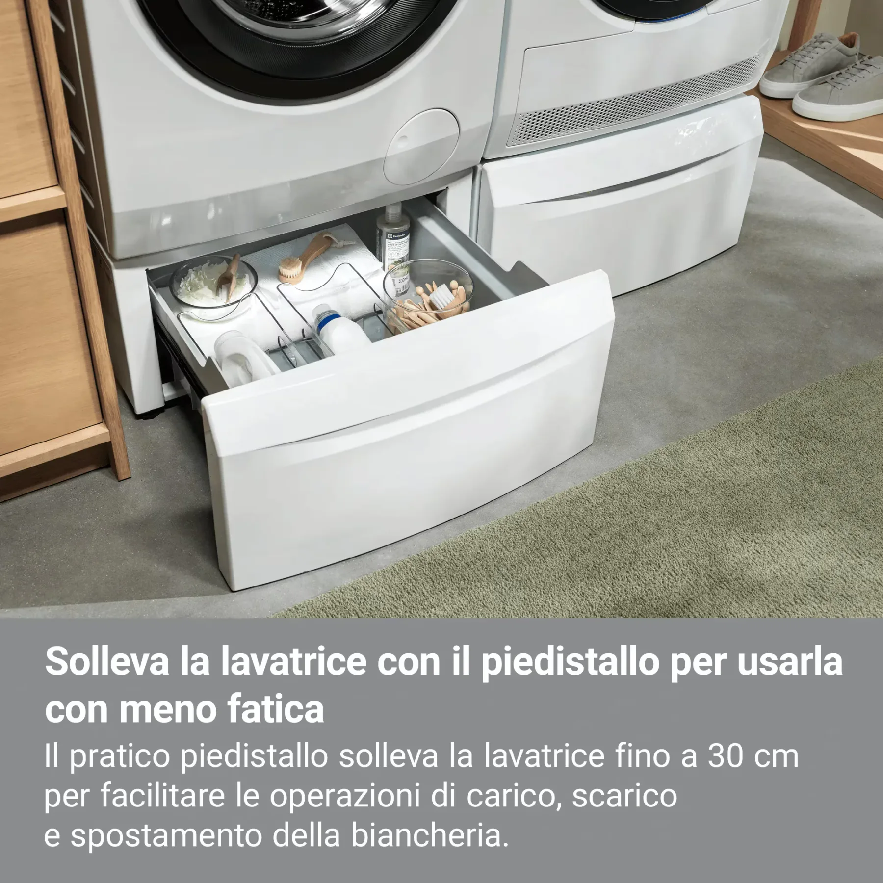 Electrolux Piedistallo con cassetto per lavatrice M1WYHPE3 - vista 3