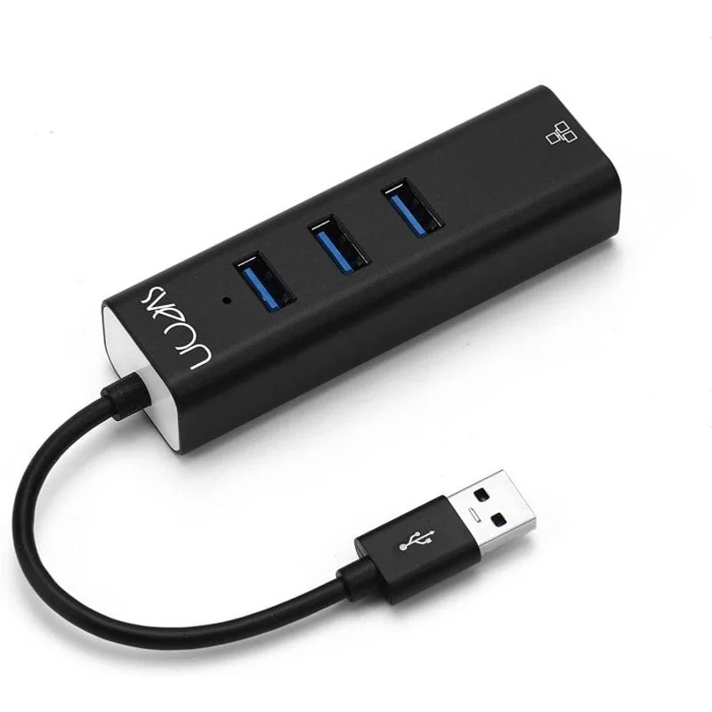 Hub USB 3.0 Sveon SCT240 con adattatore di rete