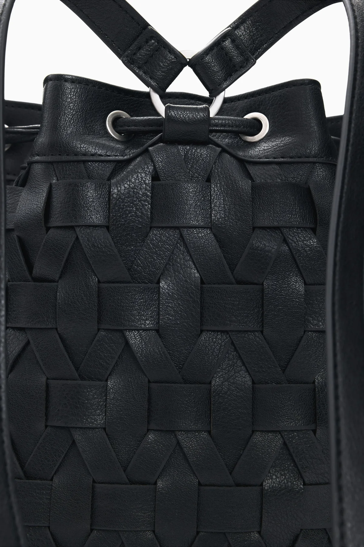 Desigual Borsa a Tracolla Zaino Donna Nero Logo - vista 4