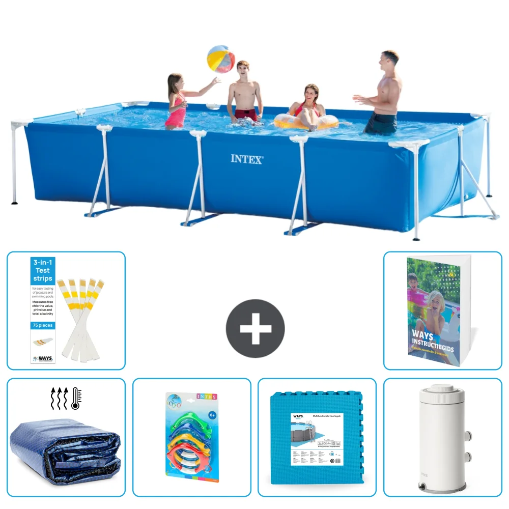 Intex Piscina Con Struttura Rettangolare