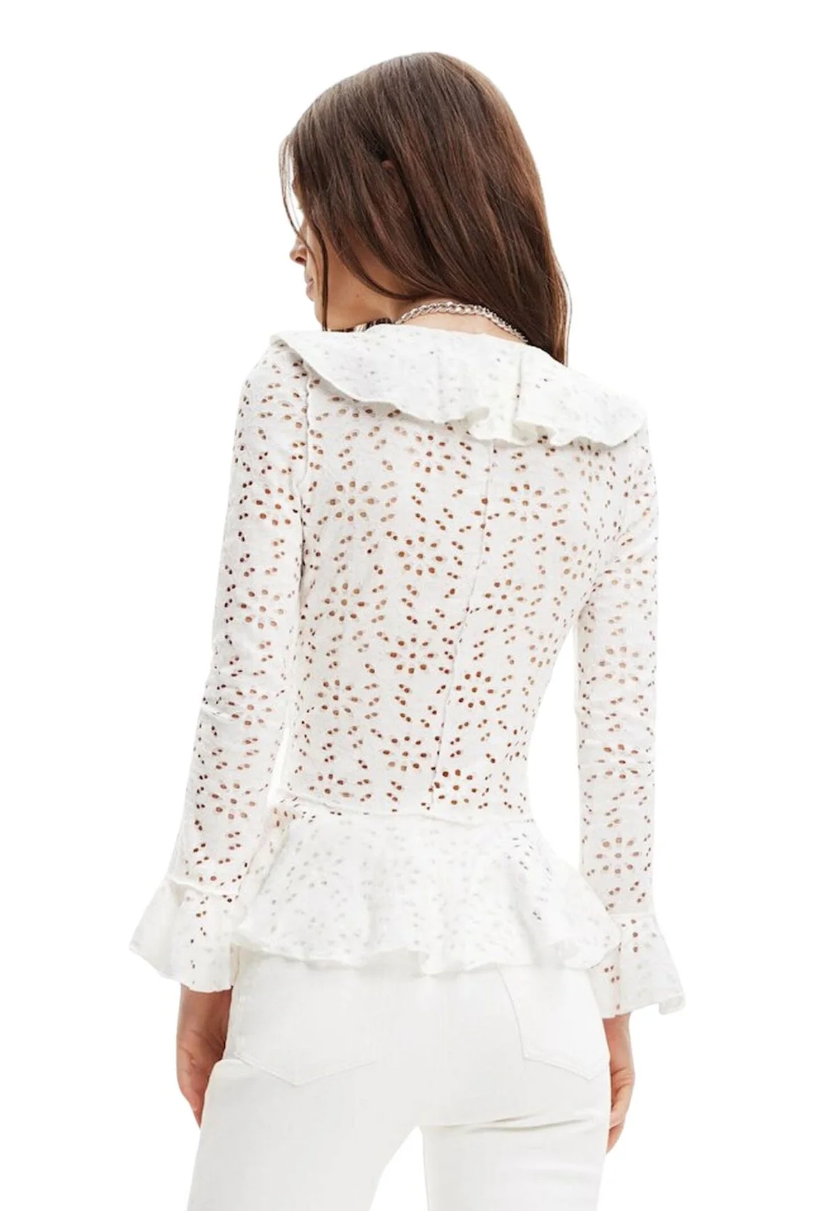 Desigual Camicia Maniche Lunghe Donna Dettagli a Contrasto - vista 3