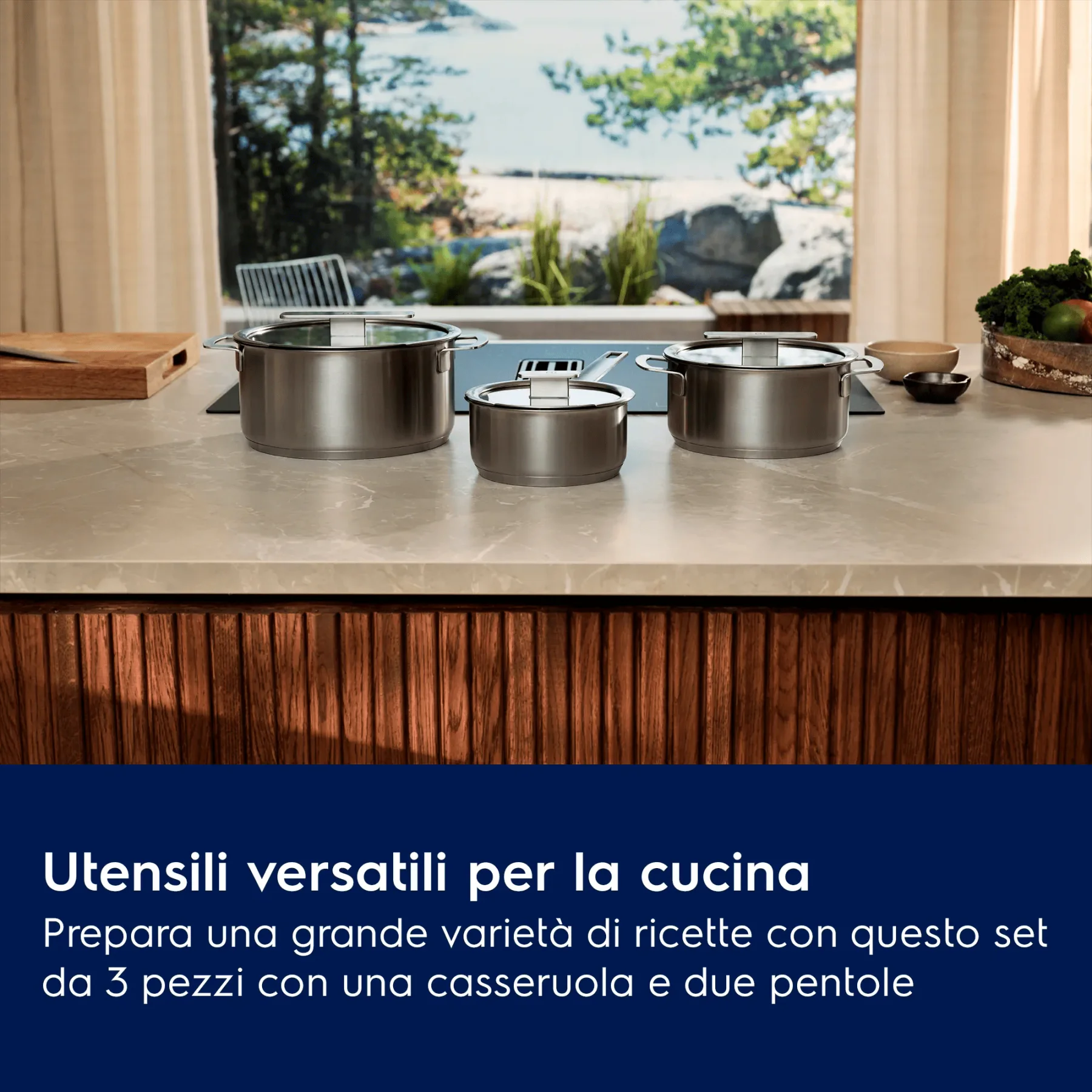 Set di 3 Pentole Electrolux E9HOPS - vista 2