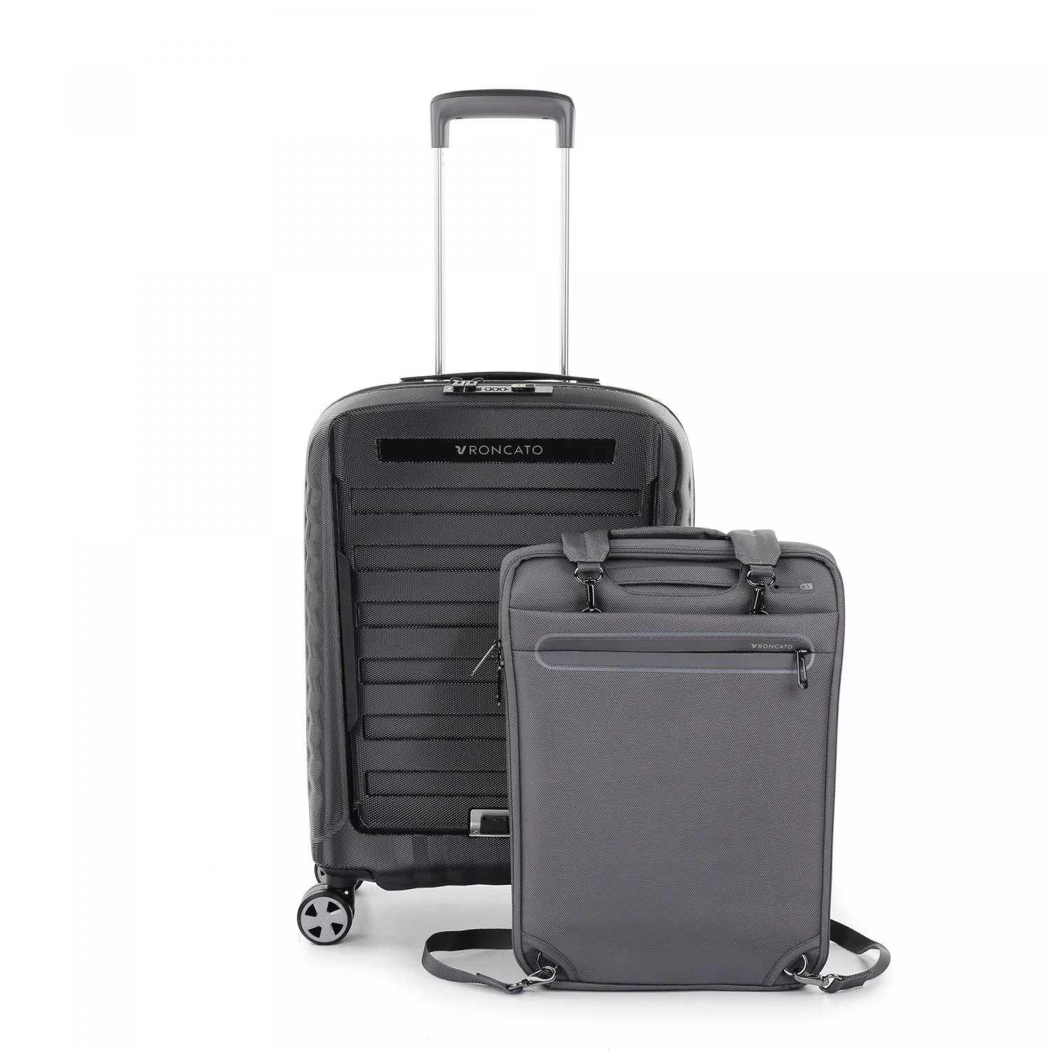 Roncato Double Premium Trolley Bagaglio A Mano Espandibile