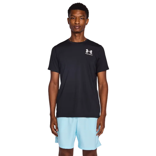 Under Armour Hg Fitted Uomo - Maglietta Nero