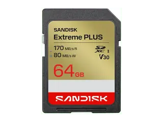 Scheda di Memoria Sandisk SD Extreme Plus 64GB