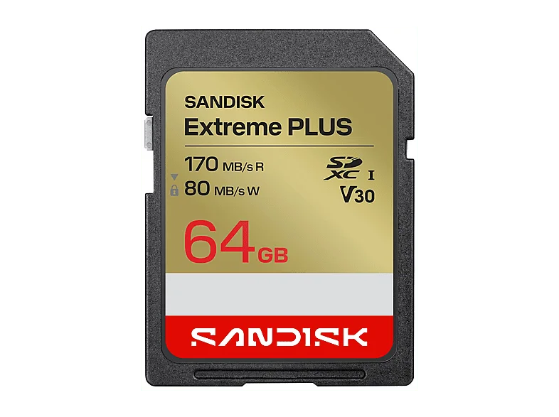 Scheda di Memoria Sandisk SD Extreme Plus 64GB