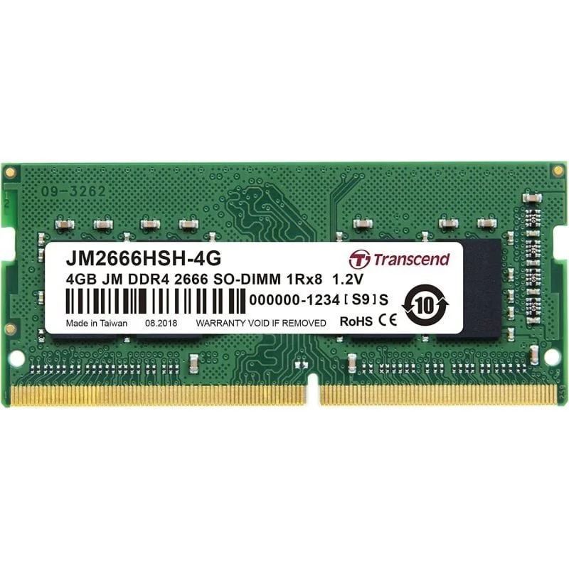 Transcend JetRam DDR4 SO-DIMM 2666 MHz 4 GB CL19