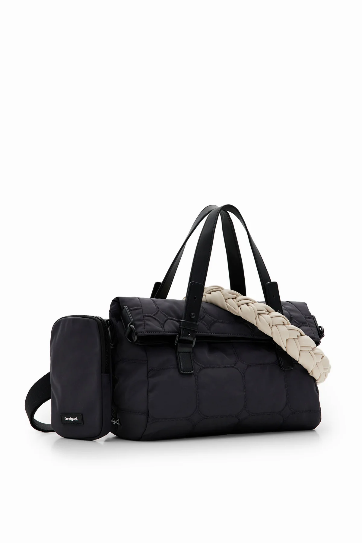 Desigual Borsa a Tracolla Donna Dettagli a Contrasto - vista 4