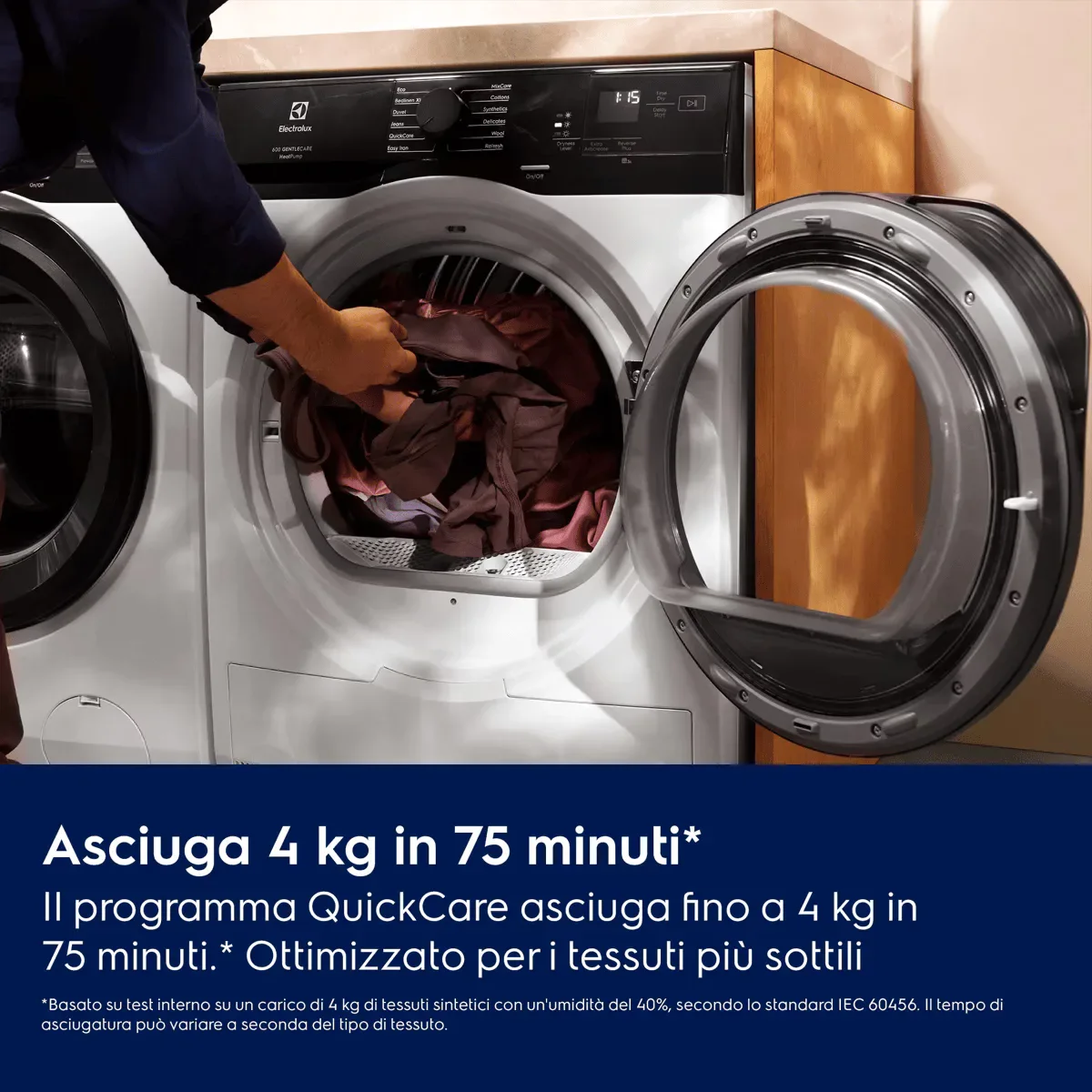 Electrolux Asciugatrice 600 GentleCare 8 kg EW6H1ZBG8C - vista 3