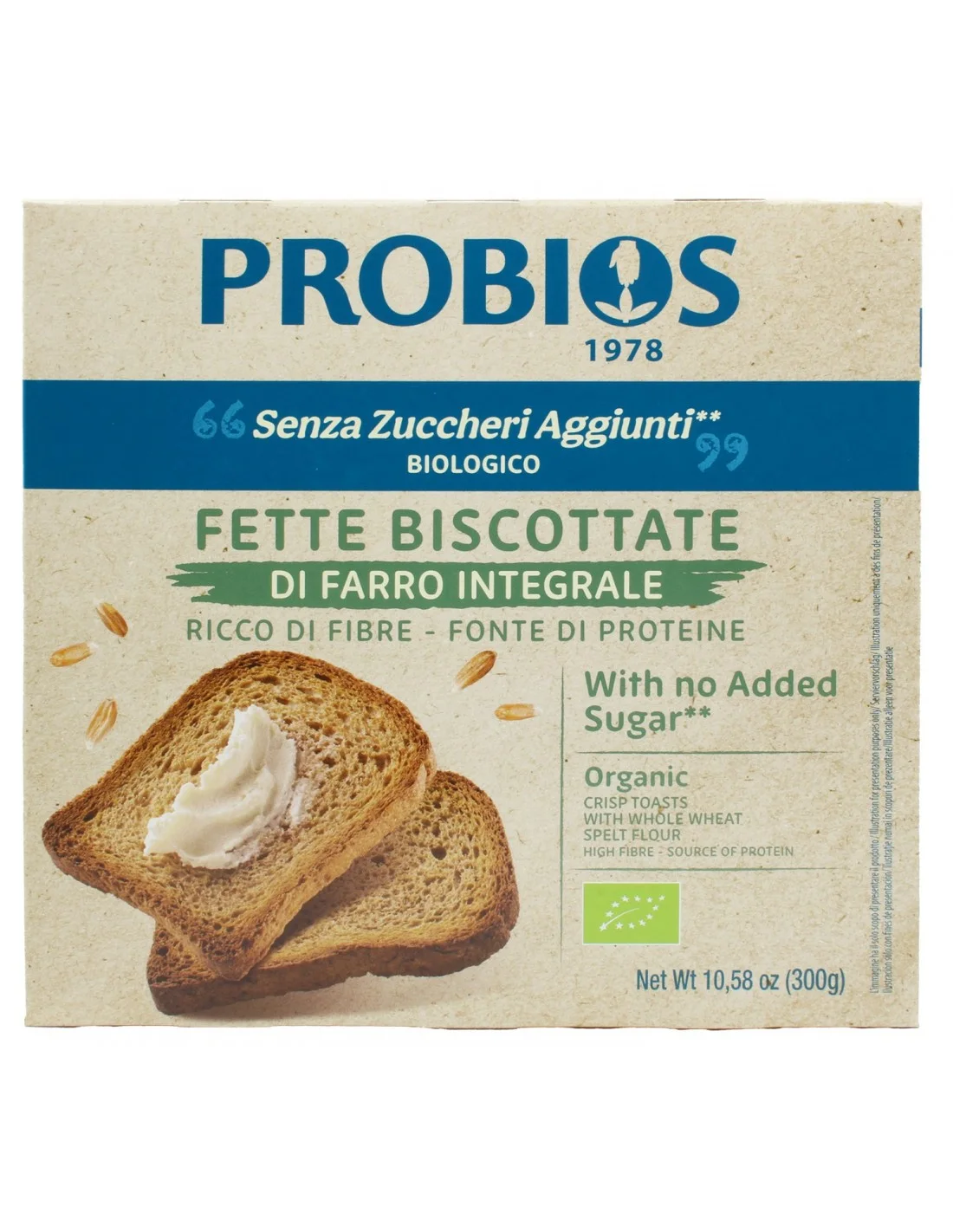 Fette Biscottate Farina Farro Integrale Probios