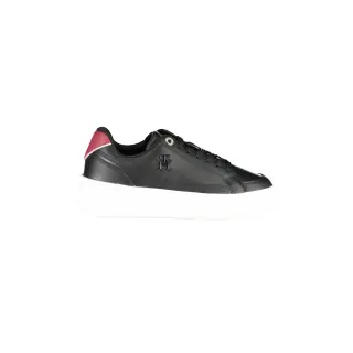 TOMMY HILFIGER Scarpe Sportive Donna Nere con Applicazione Logo
