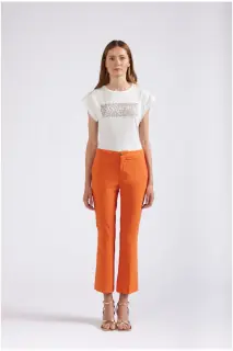 Pantaloni cropped flare CafèNoir
