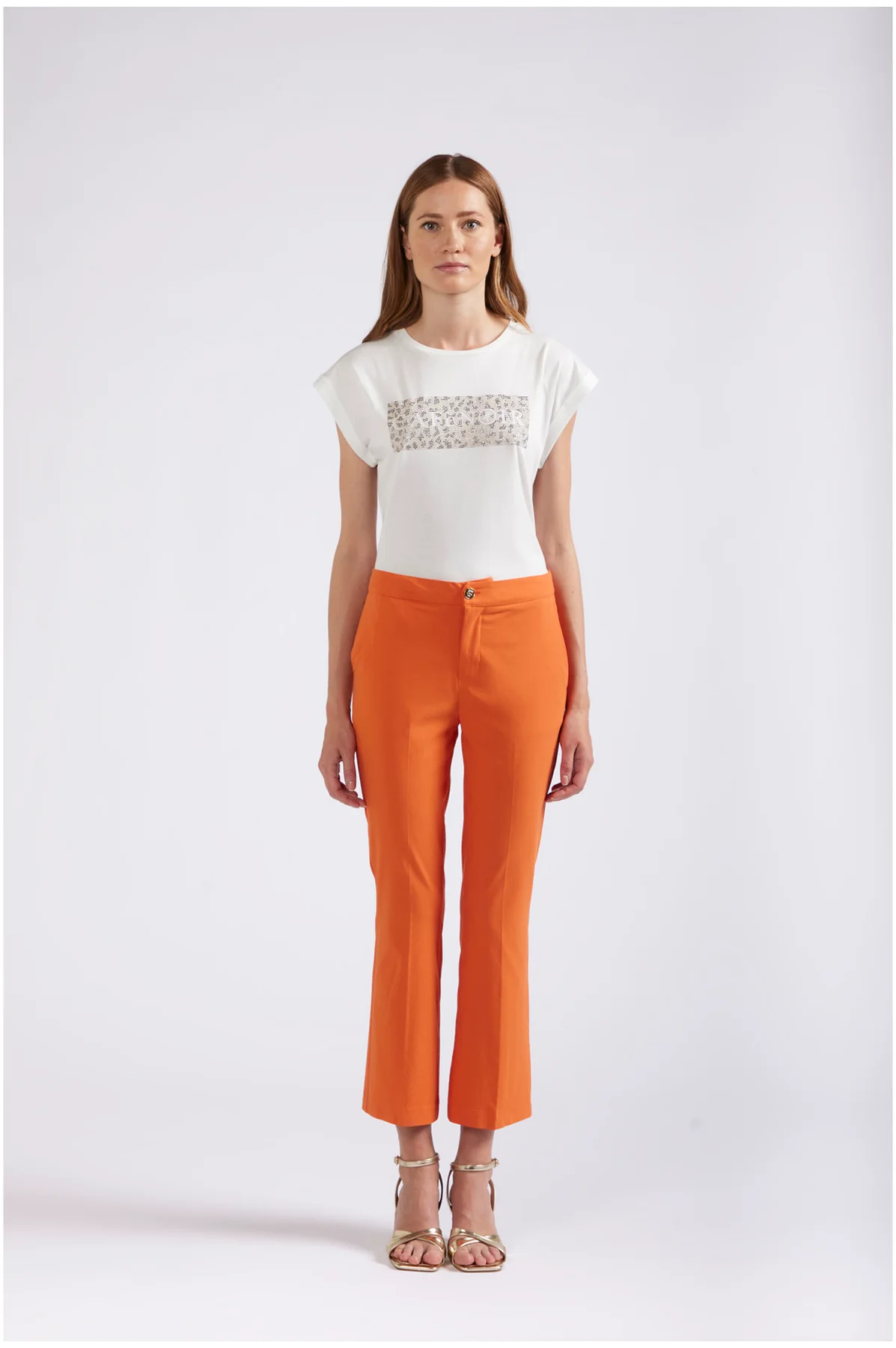 Pantaloni cropped flare CafèNoir