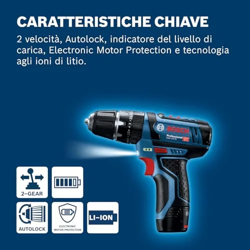Trapano Avvitatore Bosch Professional GSB 12V-15 - vista 8