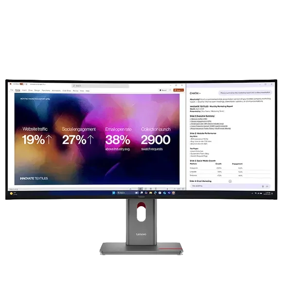 Lenovo Monitor curvo ultra-wide ThinkVision P40WD-40