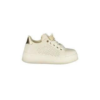 Laura Biagiotti Sneakers Donna Bianche Dettagli a Contrasto in Oro