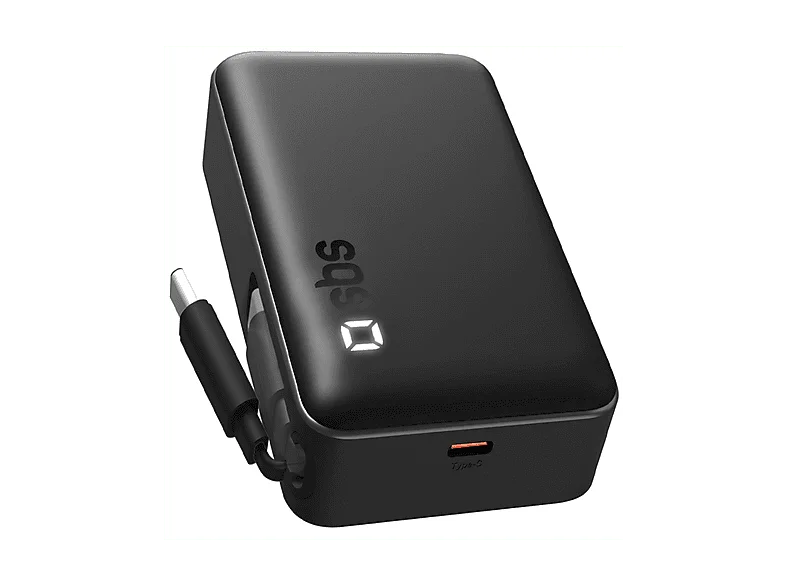 Powerbank SBS con Cavo USB PD 20W 10000 mAh