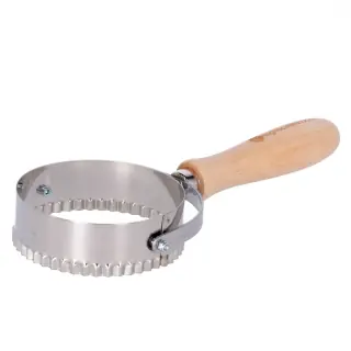 Taglia tigelle liscio e dentato con manico di legno