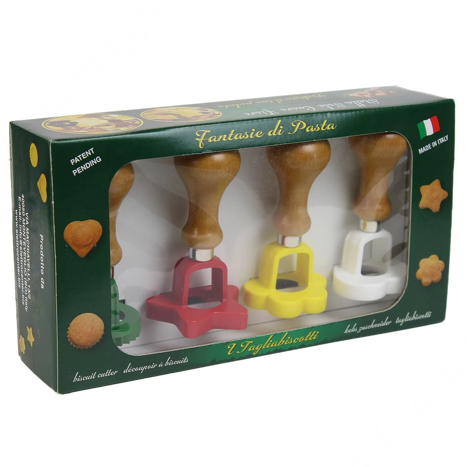 Set di 4 Taglia Biscotti a Forma di Stella Cuore Sole e Fiore