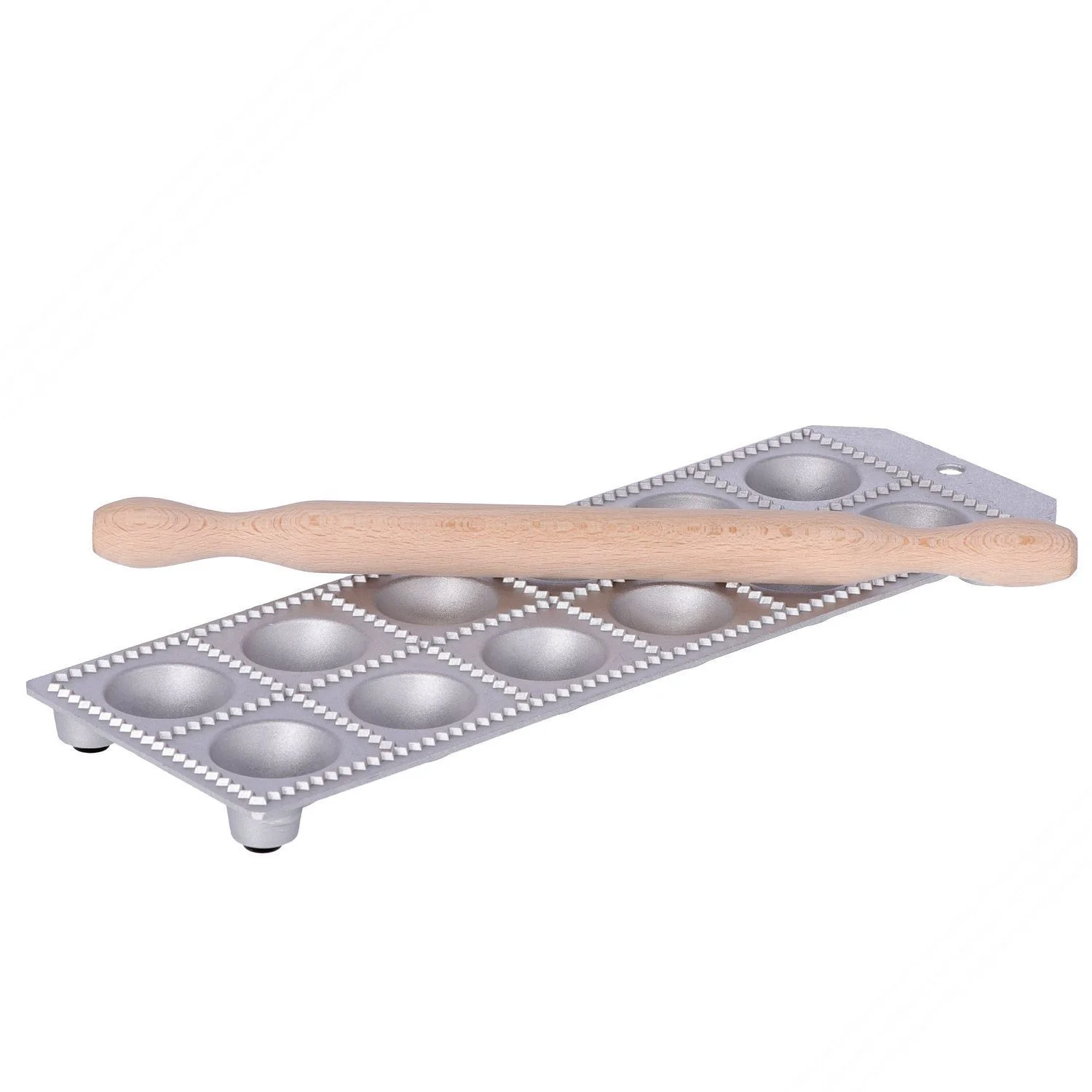 Ravioliera Tagliapasta per 12 Ravioli Quadrati