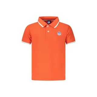 North Sails Polo Maniche Corte Unisex Arancione Logo