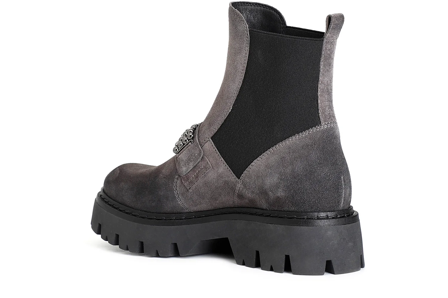 Tronchetto da donna CafèNoir con elastico in pelle scamosciata - vista 2
