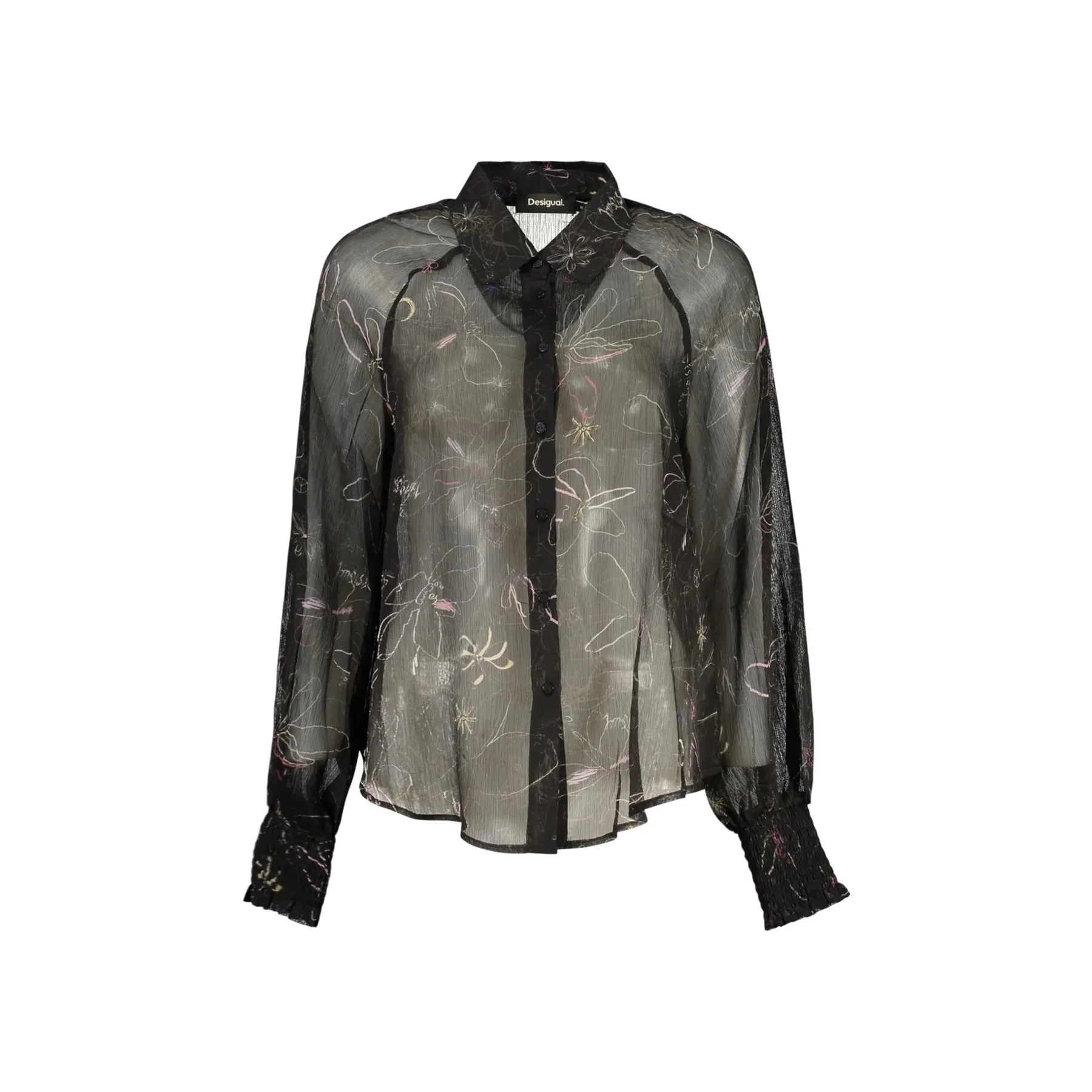 Desigual Camicia Maniche Lunghe Donna Stampa Logo