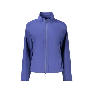 Giubbotto Maniche Lunghe Donna Blu Logo