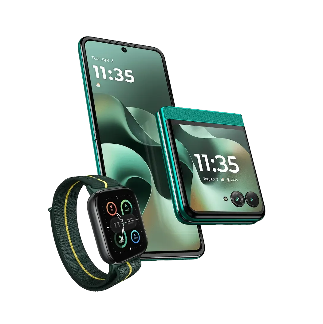 Lenovo motorola razr 70 - PANTONE Sporting Green - vista 2