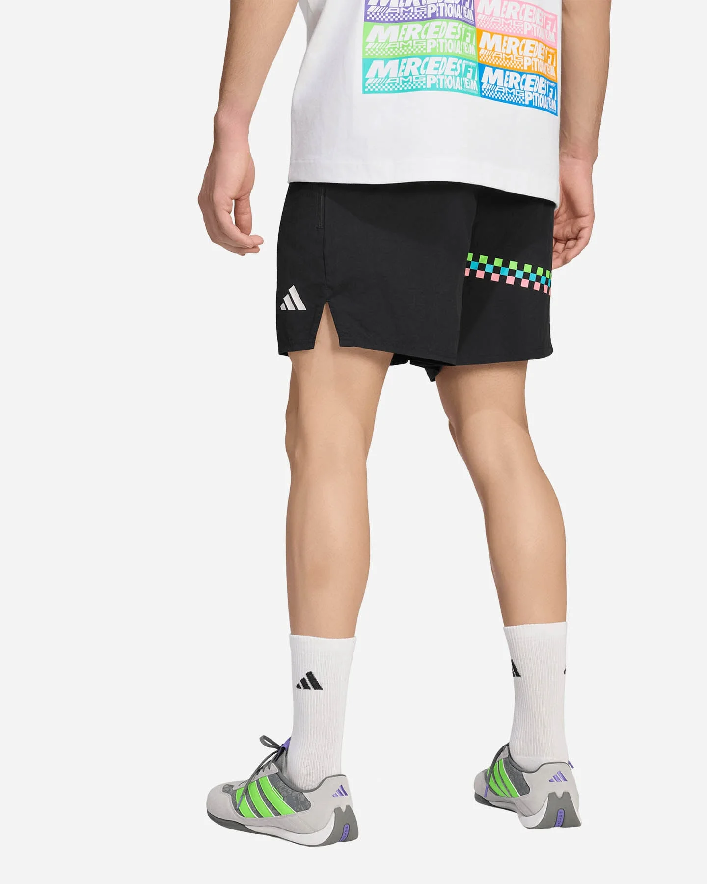 Adidas Mercedes - Amg Petronas Formula 1 Team Lights On - Pantaloncini - Uomo - vista 4