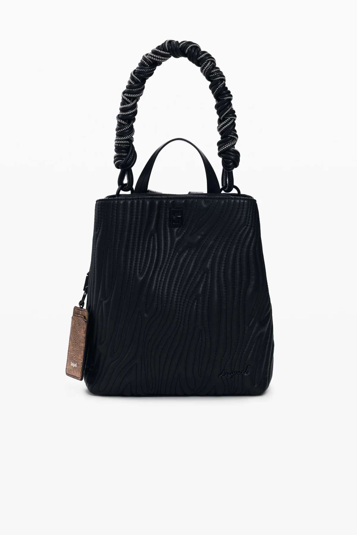 Desigual Zaino Donna Nero Logo - vista 5
