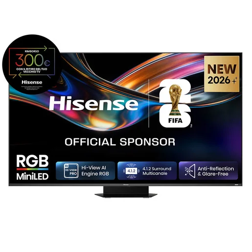 Hisense Smart TV RGB MiniLED 65" 65UR9S - vista 3